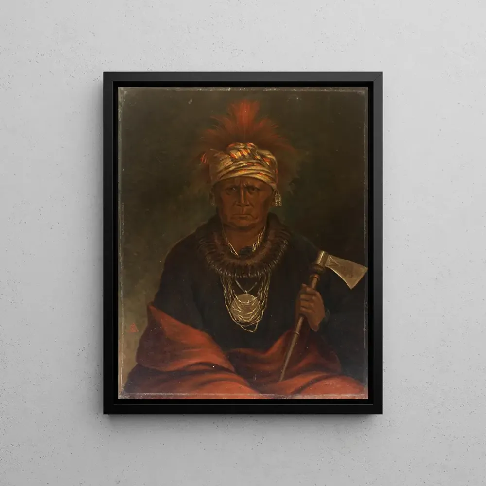 Maalaus Keokuk le renard vigilant - Antonio Zeno Shindler | Taidetuloste