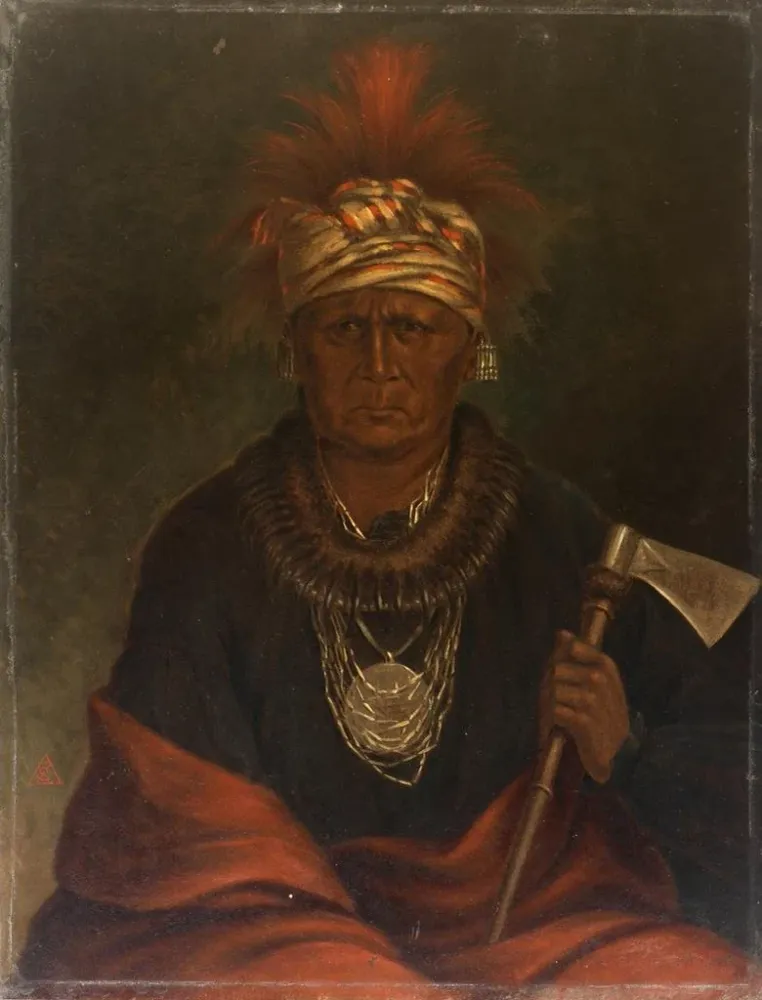 Maalaus Keokuk le renard vigilant - Antonio Zeno Shindler | Taidetuloste