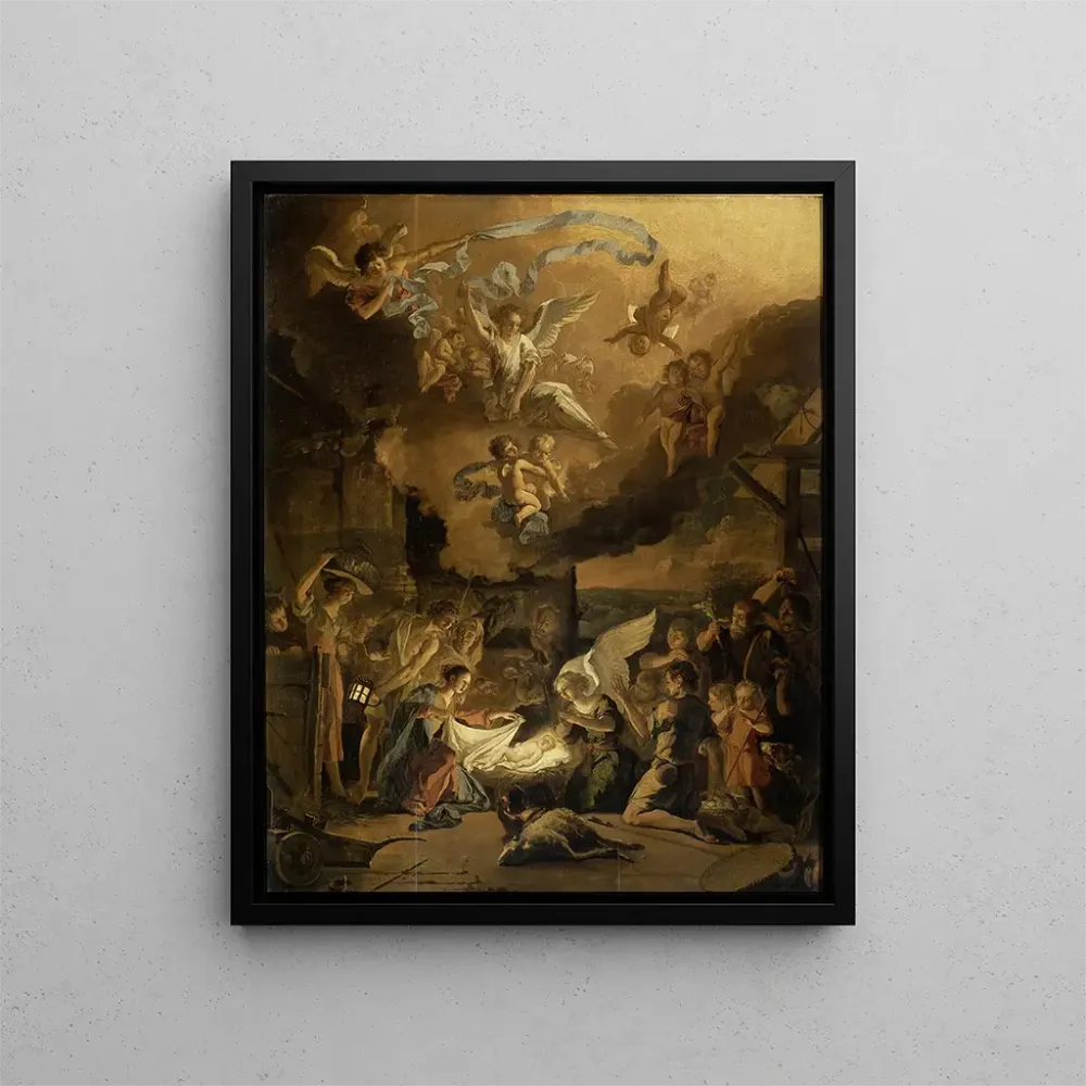 Maalaus L'Adoration des bergers - Abraham Hondius | Taidetuloste