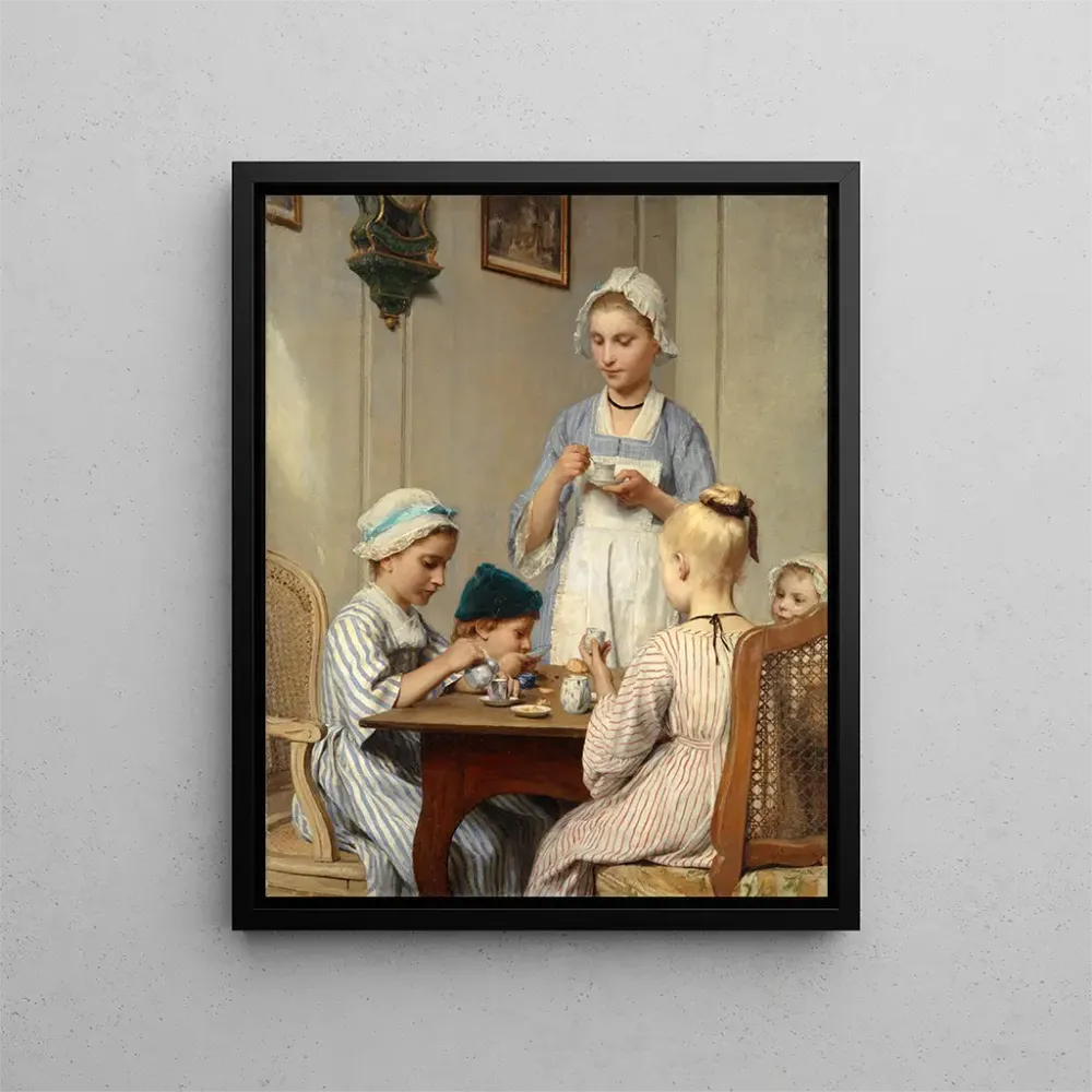 Maalaus Lapset aamiaisella - Albert Anker | Taidetuloste