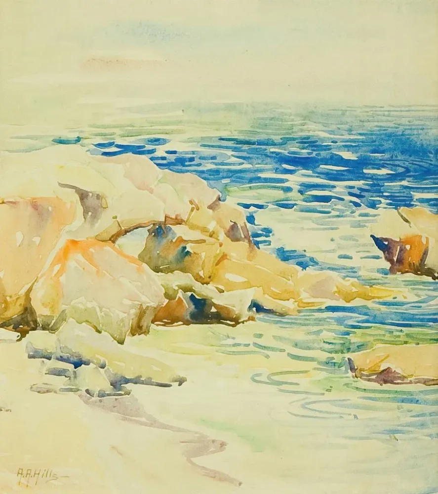 Maalaus L'Arche Laguna Beach - Anna Althea Hills