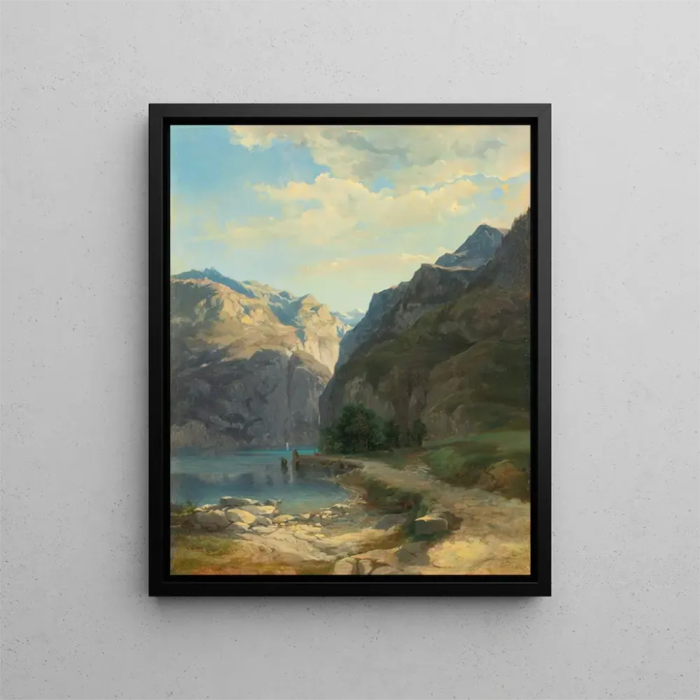 Maalaus Laxenstrasse - Alexandre Calame | Taidetuloste