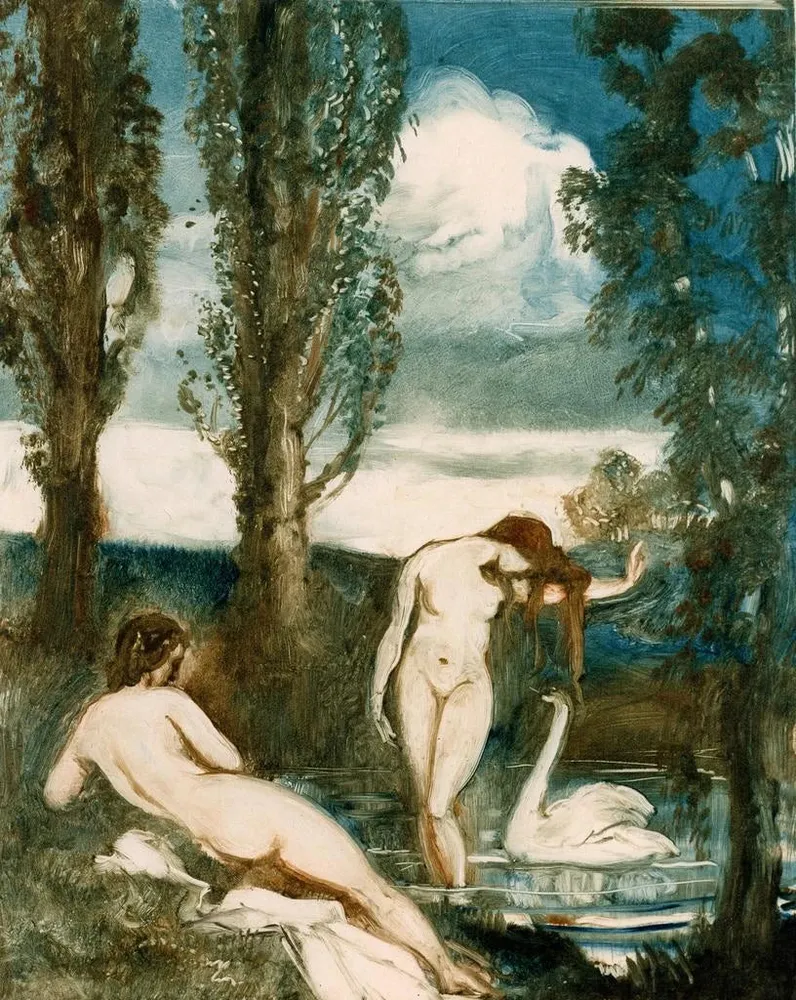 Maalaus Les Baigneuses - Albert Sterner | Taidetuloste