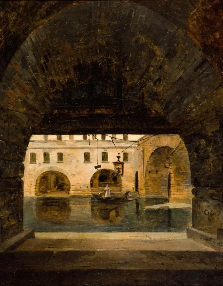 Maalaus Les cagnards de l'Hôtel-Dieu - Alexandre Pau de Saint-Martin | Taidetuloste