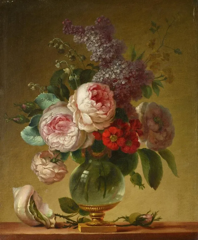 Maalaus luonnonkuva florale - Anne Vallayer-Coster | Taidetuloste