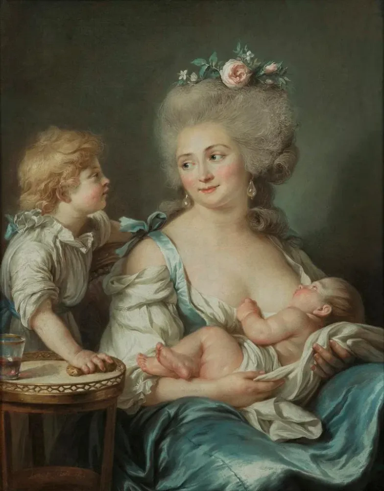 Maalaus Madame Charles Mitoire née Christine Geneviève Bron 1760-1842 - Adélaïde Labille-Guiard | Taidetuloste