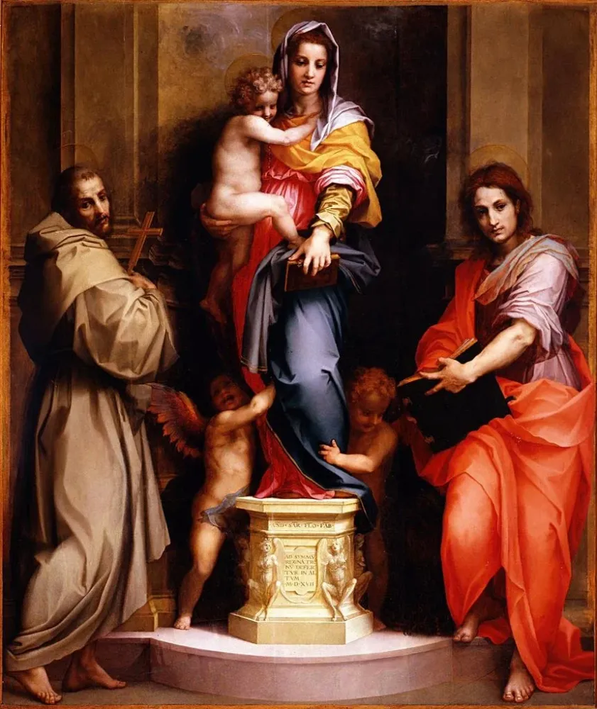 Maalaus La Madone des Harpies - Andrea del Sarto | Taidetuloste