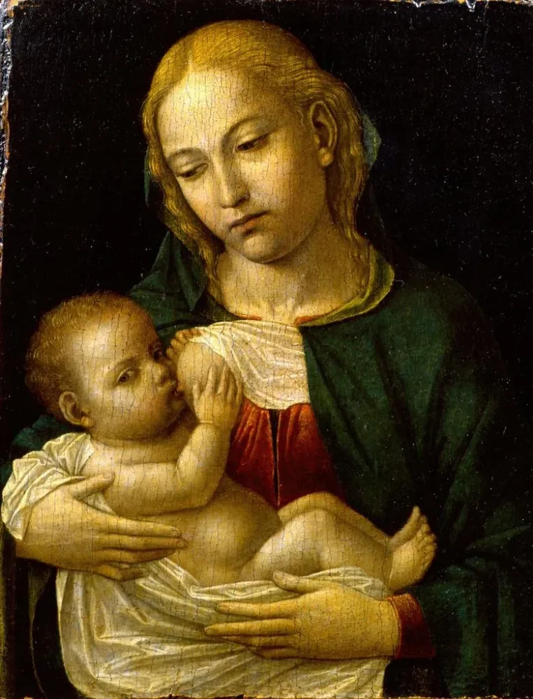Maalaus La Madonna del Latte - Ambrogio Bergognone | Taidetuloste