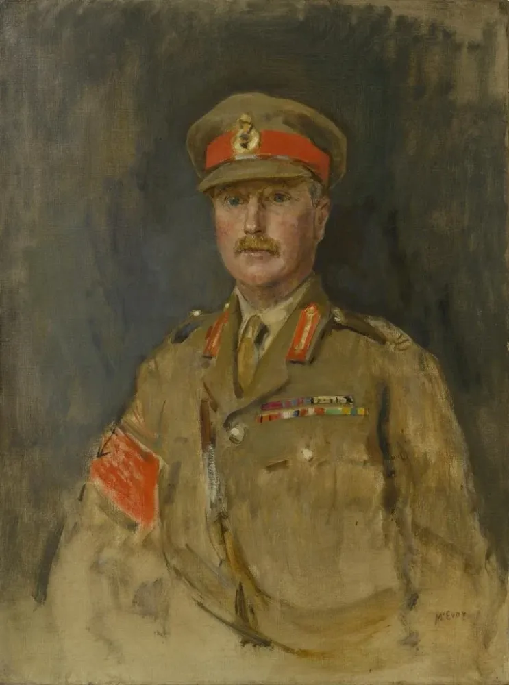 Maalaus Major-général C. E. Lawrie C.B. C.M.G. D.S.O. - Ambrose McEvoy