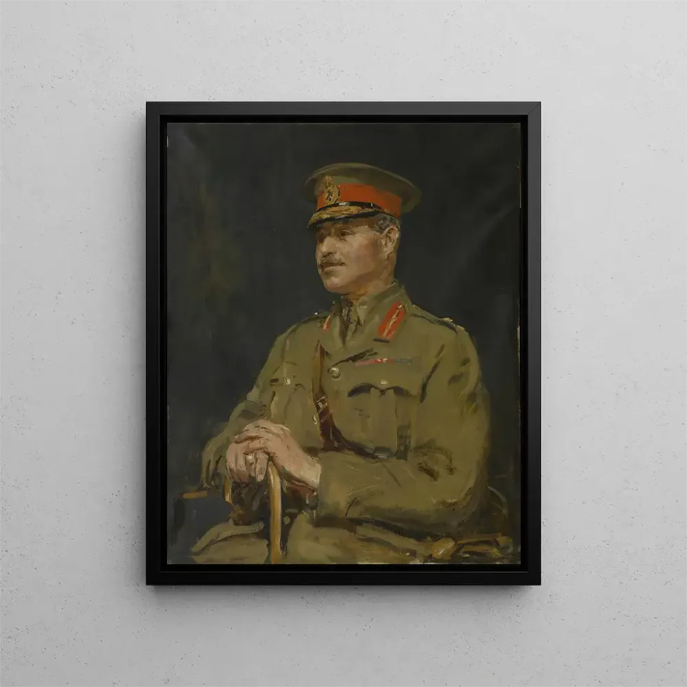 Maalaus Major-général Sir David Mercer K.C.B. Adjutant-général Royal Marine Forces 1916-1920 - Ambrose McEvoy