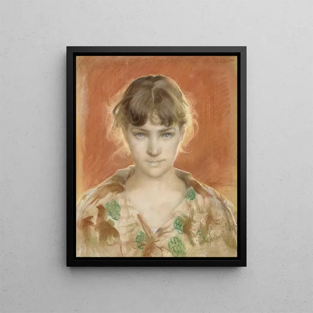 Maalaus Mannequin parisien en robe de chambre - Albert Edelfelt | Taidetuloste