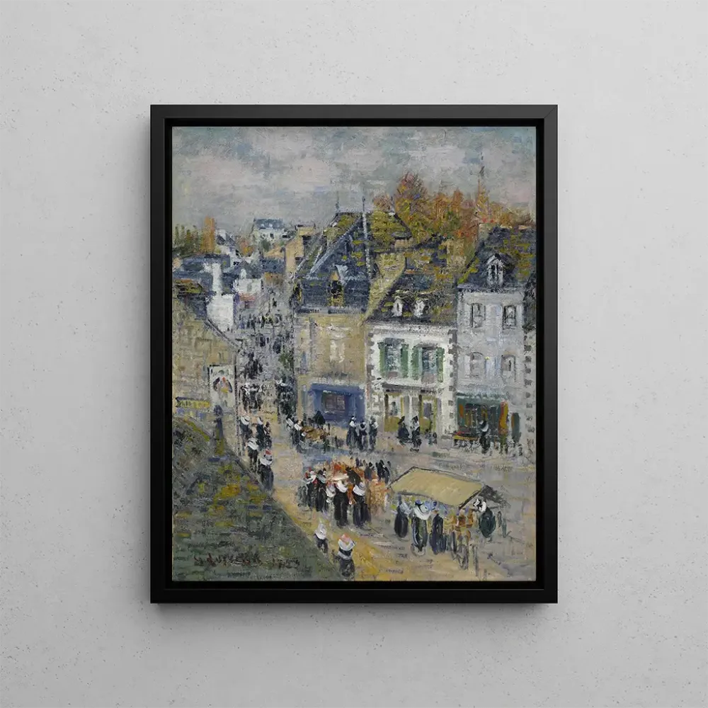 Maalaus Markkinat Pont - Aven - Gustave Loiseau | Taidetuloste