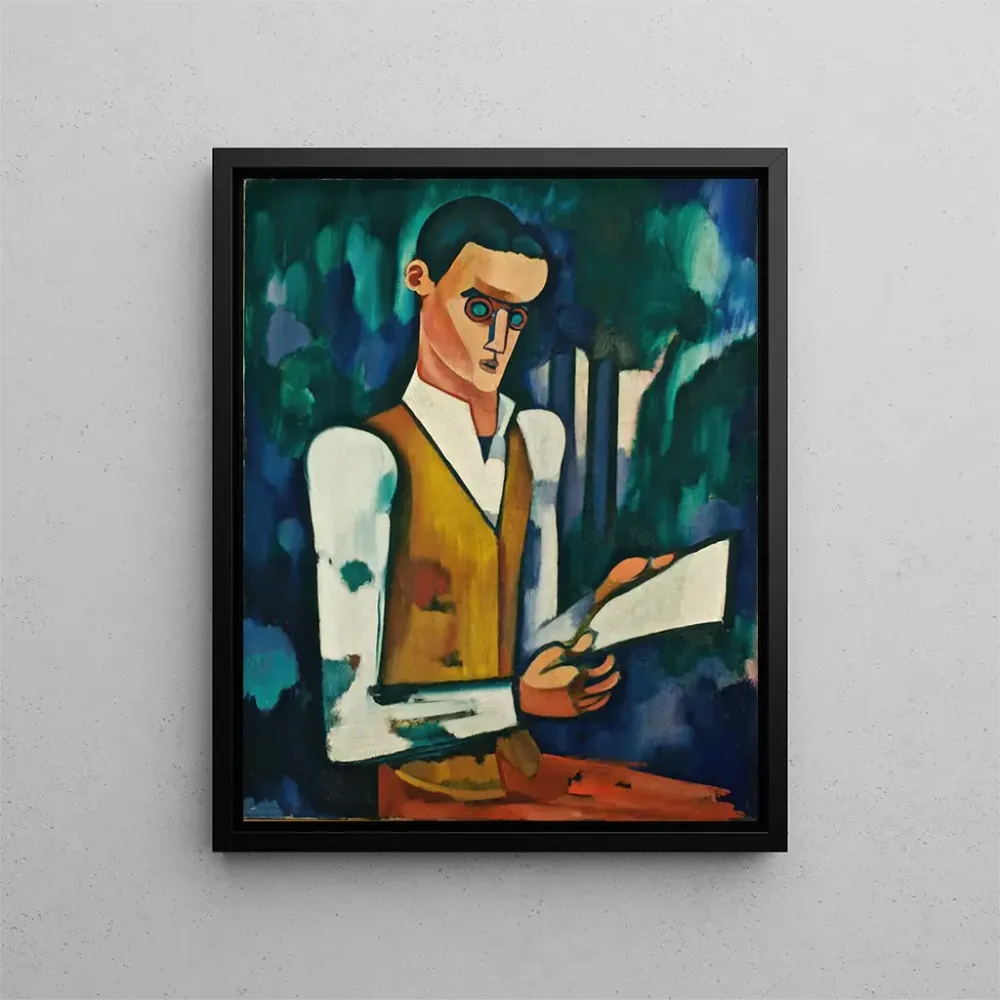 Maalaus Masque d'acier - Amadeo de Souza-Cardoso | Taidetuloste