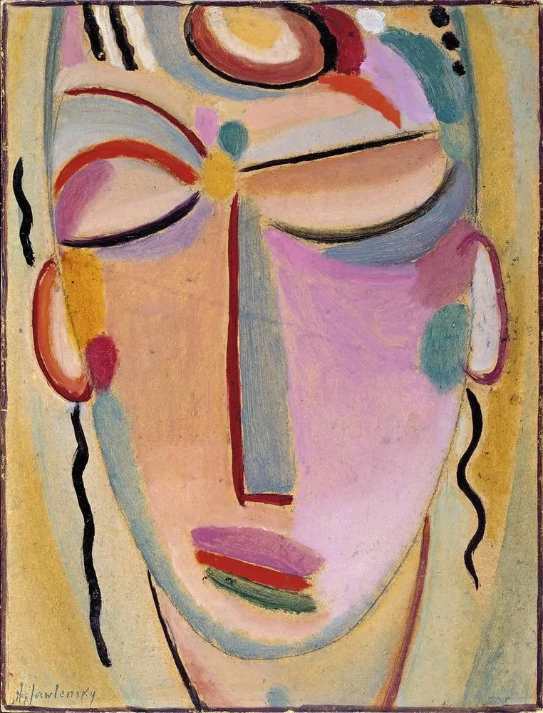 Maalaus Meditaatio mystisen pään - Alexej von Jawlensky | Taidetuloste