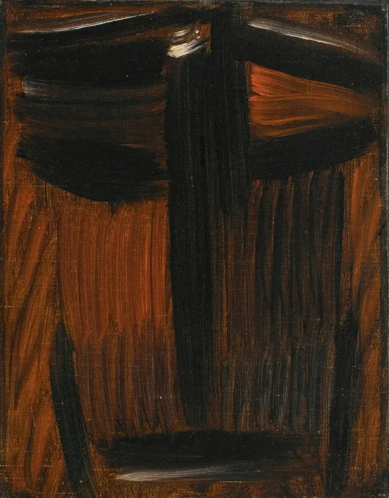 Maalaus Meditatiivinen Musta Oranssi Loistava - Alexej von Jawlensky | Taidetuloste