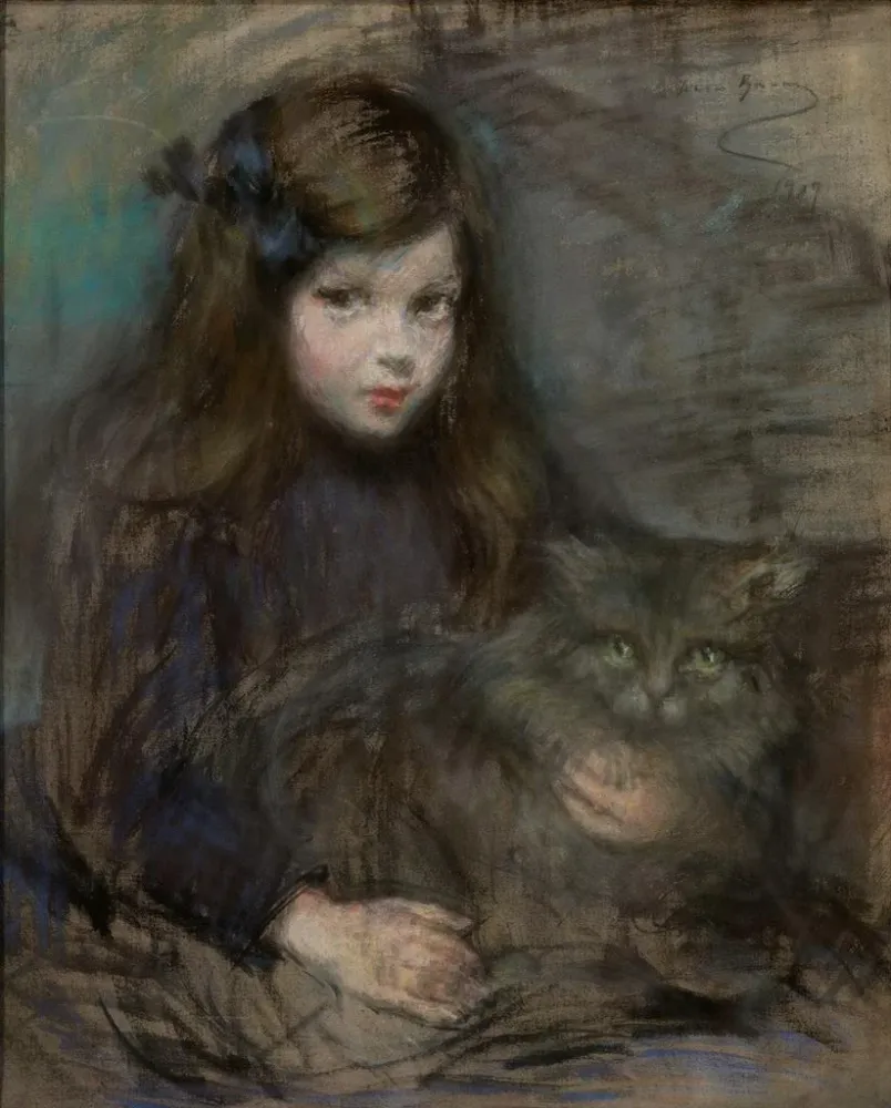 Maalaus Minette et Minet - Alice Pike Barney | Taidetuloste