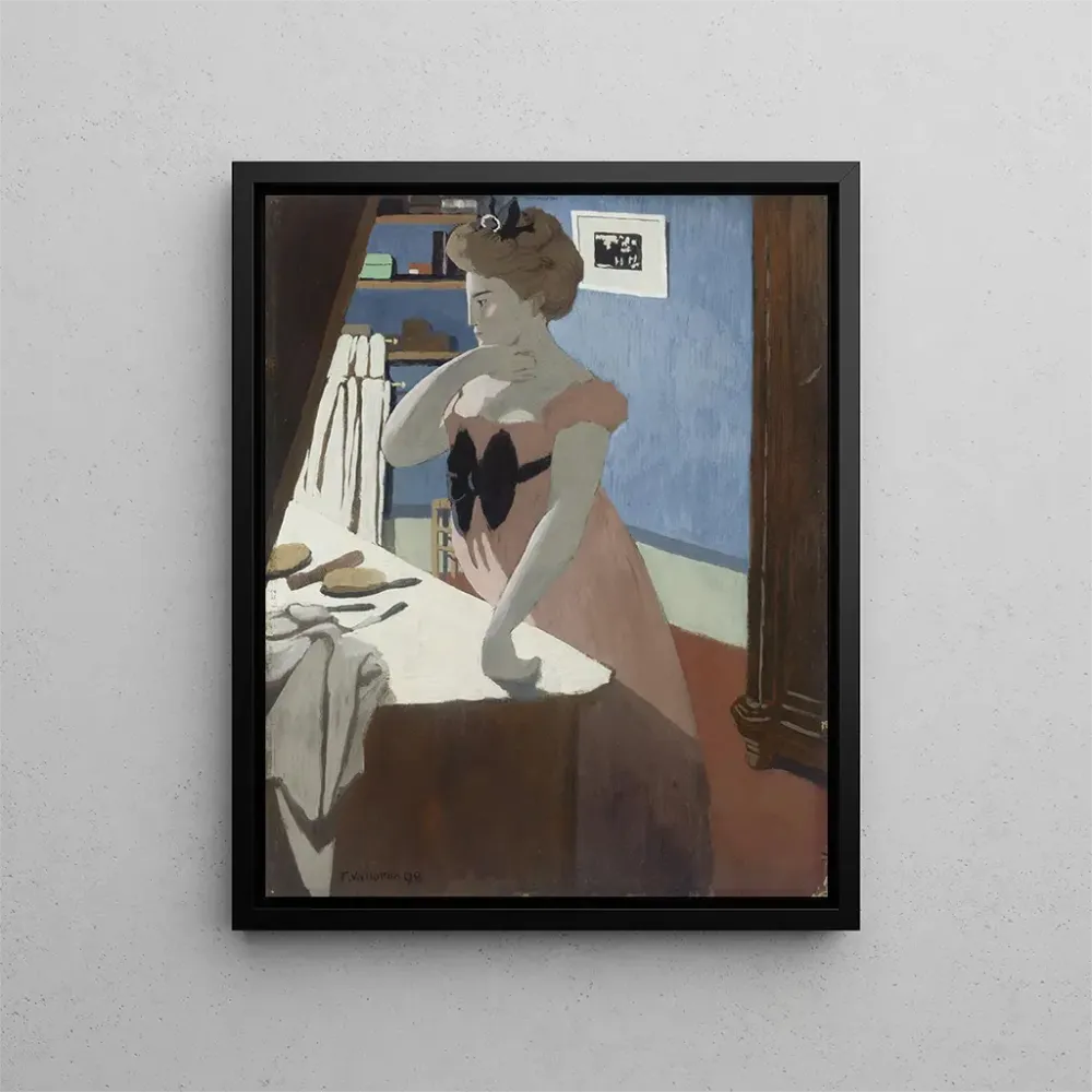 Maalaus Misia saippuavahtansa kanssa - Félix Vallotton | Taidetuloste
