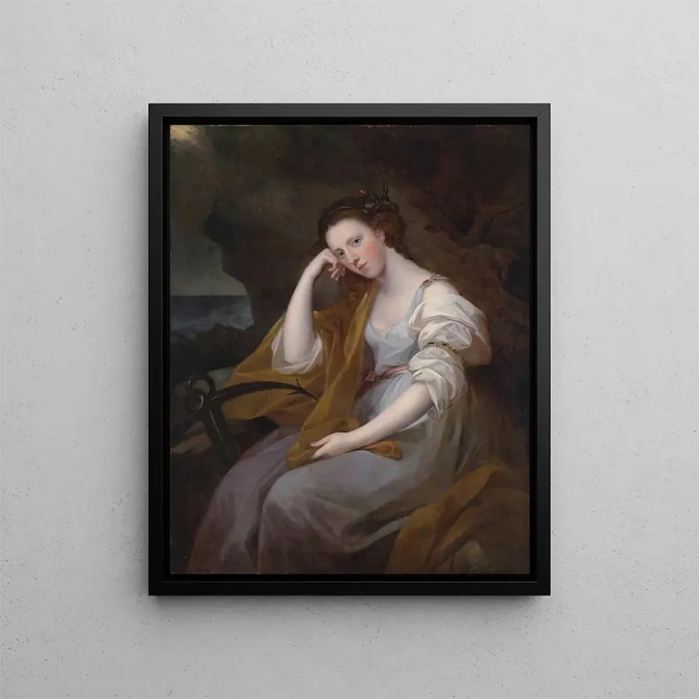 Maalaus Muotokuva Lady Louisa Leveson Gowerista toivon jumalattarena Spes - Angelica Kauffman | Taidetuloste