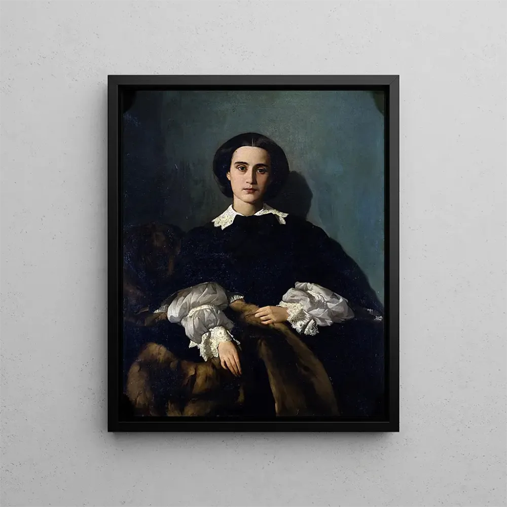 Maalaus Muotokuva Mme Morrocchi - Antonio Puccinelli | Taidetuloste