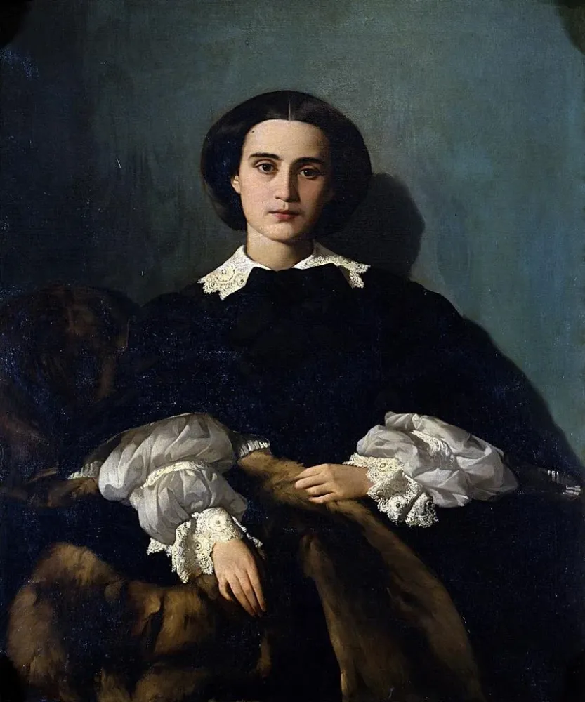 Maalaus Muotokuva Mme Morrocchi - Antonio Puccinelli | Taidetuloste