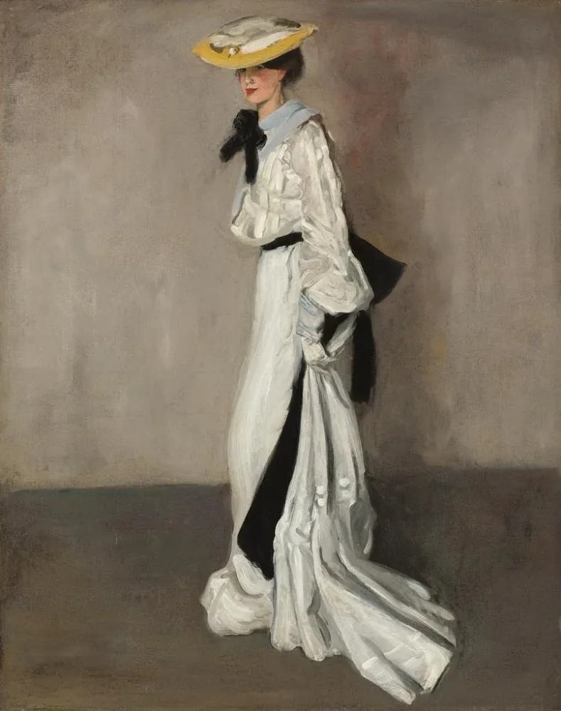 Maalaus Nainen valkoisessa - Alfred Henry Maurer | Taidetuloste