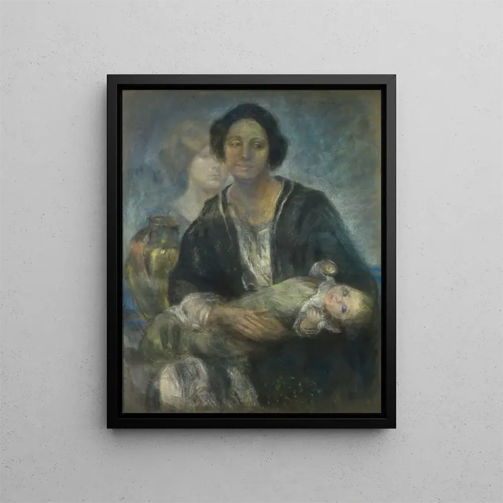 Maalaus Naisesta italialainen lapsen kanssa - Alice Pike Barney | Taidetuloste