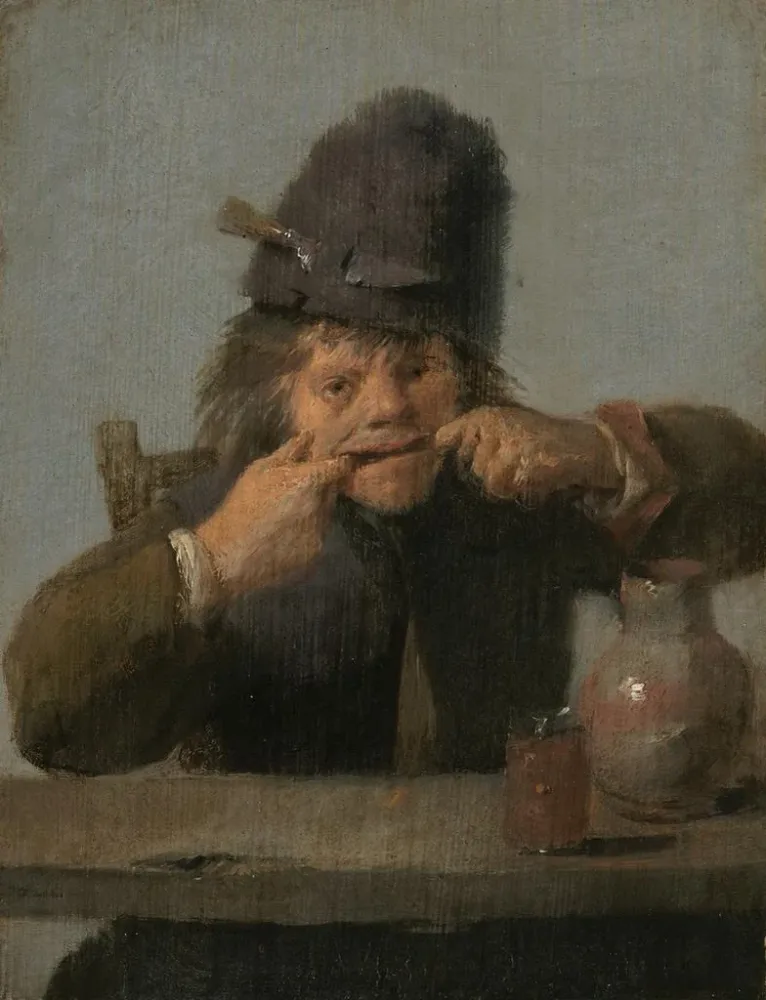 Maalaus Nuoruus irvistää - Adriaen Brouwer | Taidetuloste