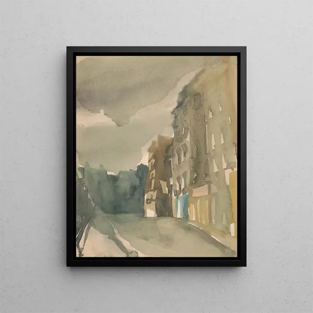 Maalaus Opiskelukuva, Saint-Julien-le-Pauvre -katu, Pariisi 5. kaupunginosa - Victor Alfred Lundy | Taidetuloste