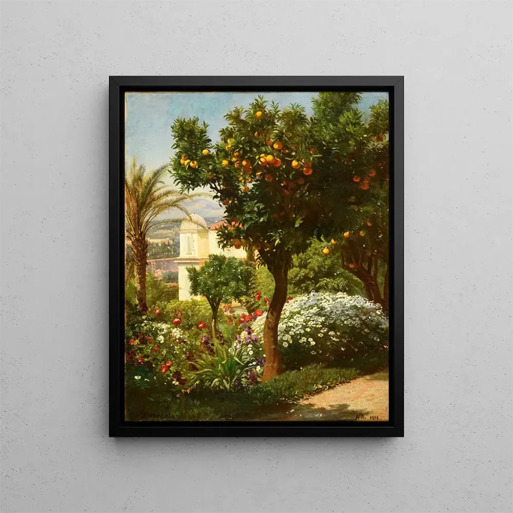 Maalaus Un oranger dans la Villa Frémy à Nice - François - Louis Français | Taidetuloste