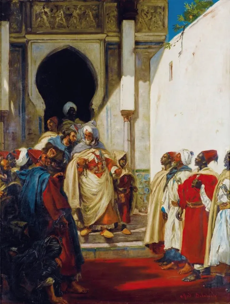 Maalaus Le Pacha sort - Alfred Dehodencq | Taidetuloste