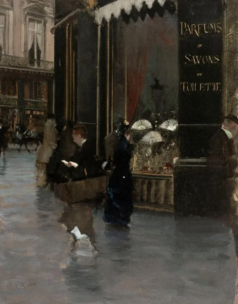 Maalaus La parfumerie - Giuseppe de Nittis | Taidetuloste