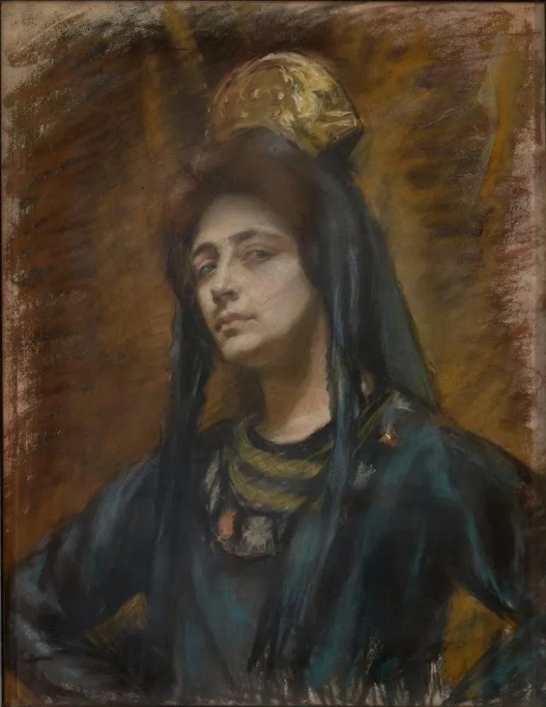 Maalaus Peigne espagnol - Alice Pike Barney | Taidetuloste