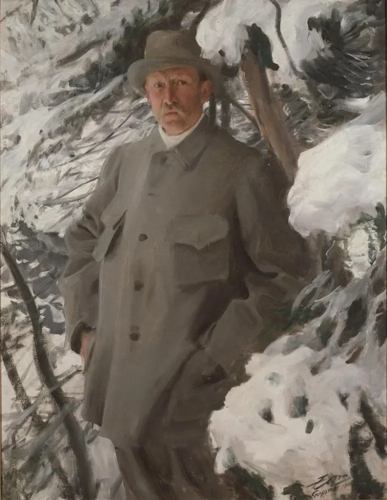 Maalaus Le peintre Bruno Liljefors - Anders Zorn | Taidetuloste