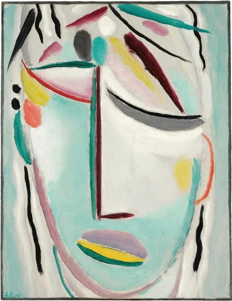 Maalaus Pelastajat kohtaavat marttyyrin - Alexej von Jawlensky | Taidetuloste