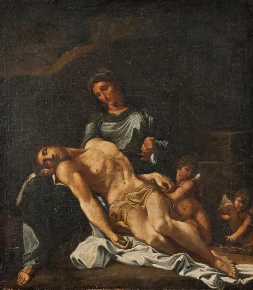 Maalaus Pietà - Annibale Carracci | Taidetuloste