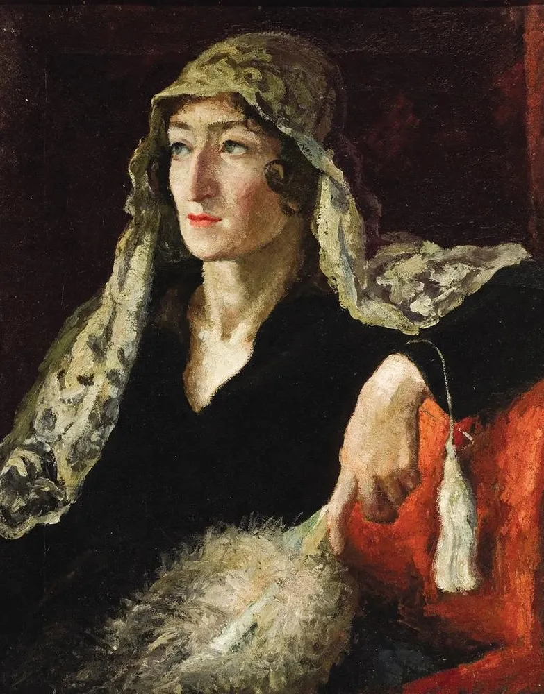 Maalaus Portrait d'E. T. Barkova - Alexander Aleksandrovich Osmerkin | Taidetuloste