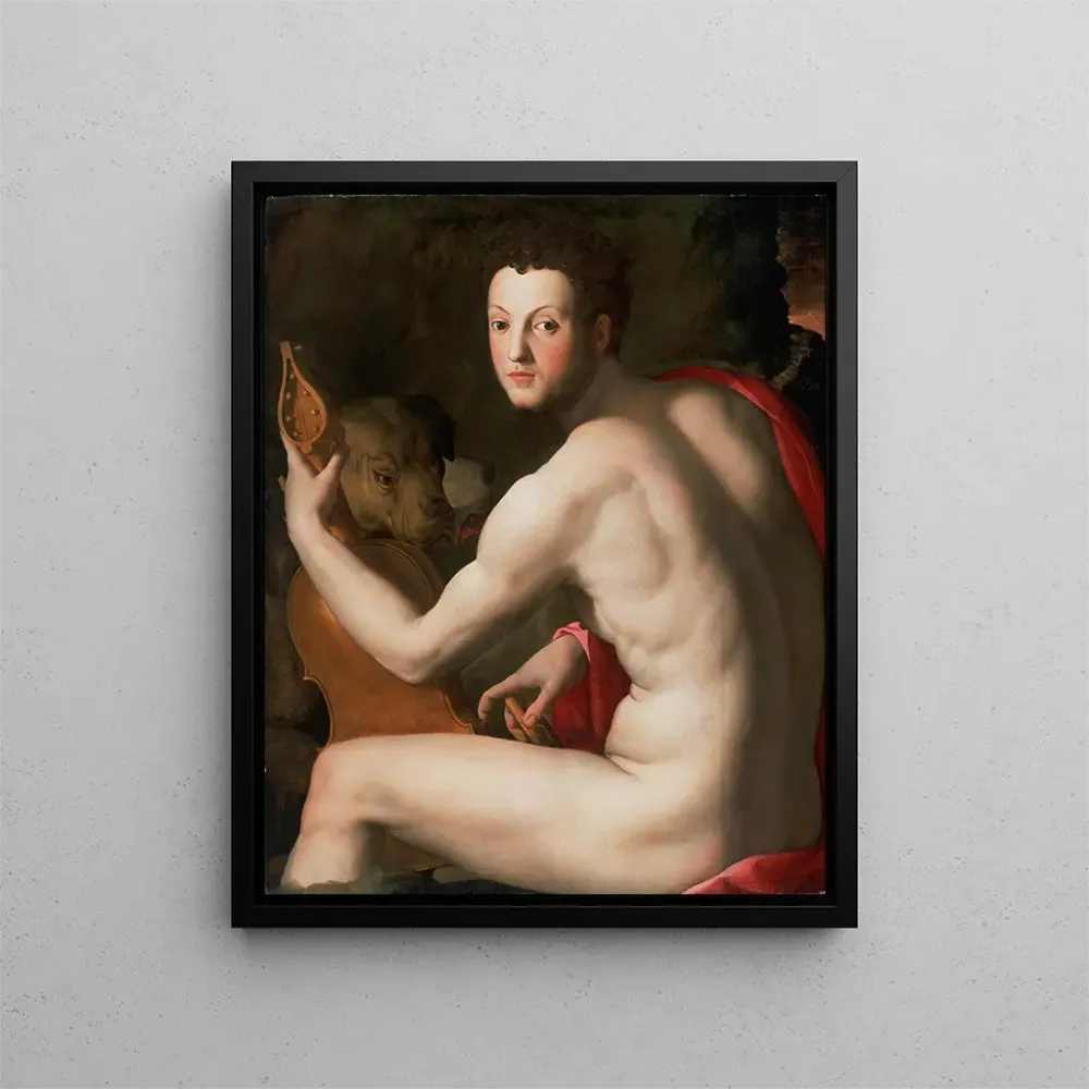 Maalaus Portrait de Cosme Ier de Médicis en Orphée - Agnolo Bronzino | Taidetuloste