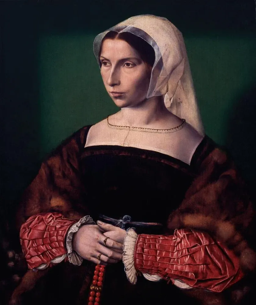 Maalaus Portrait d'Anne Stafford - Ambrosius Benson | Taidetuloste