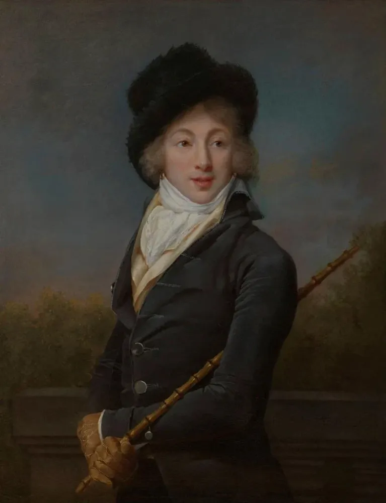Maalaus Portrait d'Auguste Vestris 1760-1842 tanssija ranskalainen - Adèle Romany | Taidetuloste