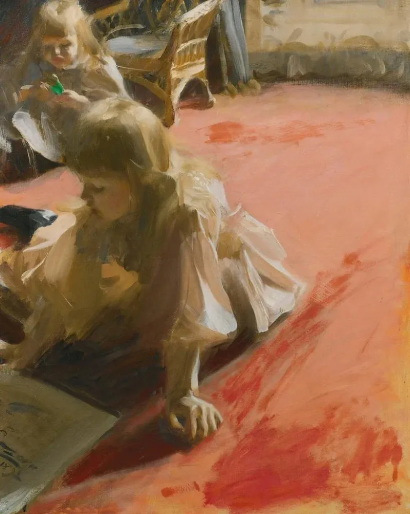 Maalaus Un portrait des filles de Ramón Subercaseaux - Anders Zorn | Taidetuloste
