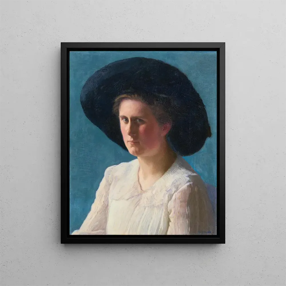 Maalaus Portrait d'Esther Kern - Albert Hermann Daur | Taidetuloste