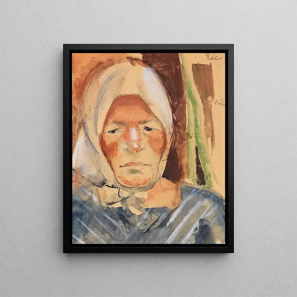 Maalaus Portrait d'un agriculteur - Anita Re | Taidetuloste