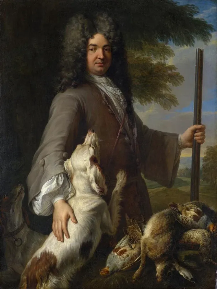 Maalaus Portrait d'un chasseur - Alexandre François Desportes | Taidetuloste