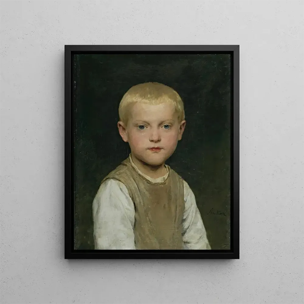 Maalaus Portrait d'un garçon - Albert Anker | Taidetuloste