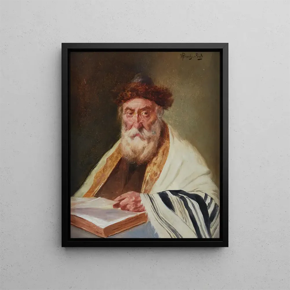 Maalaus Un portrait d'un rabbin - Alois Heinrich Priechenfried | Taidetuloste