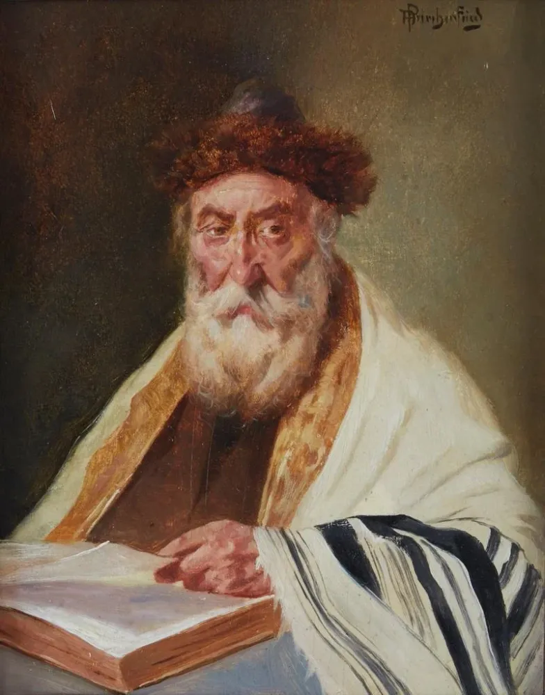 Maalaus Un portrait d'un rabbin - Alois Heinrich Priechenfried | Taidetuloste