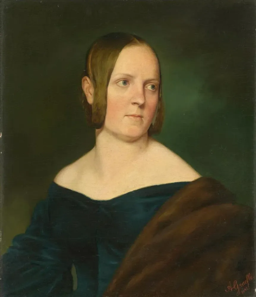 Maalaus Portrait d'une dame - Albert Gréfle | Taidetuloste