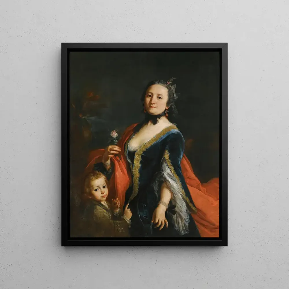 Maalaus Portrait d'une dame - Alessandro Longhi | Taidetuloste
