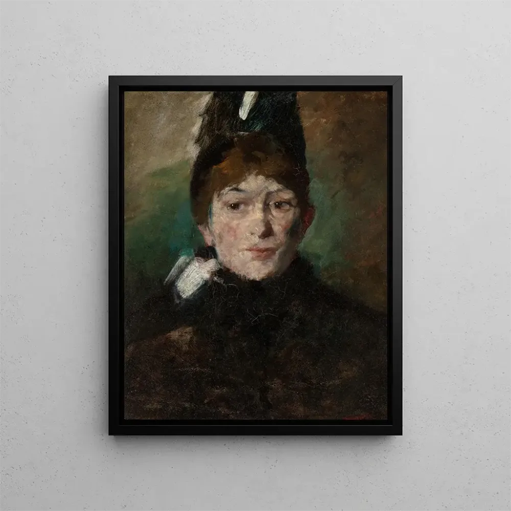 Maalaus Portrait d'une dame - École Américaine | Taidetuloste