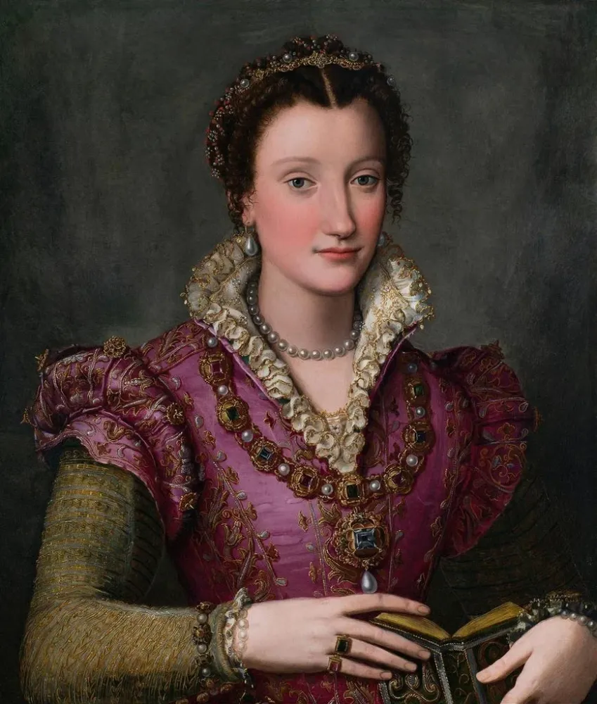 Maalaus Portrait d'une dame (conflit de cas) - Alessandro Allori | Taidetuloste